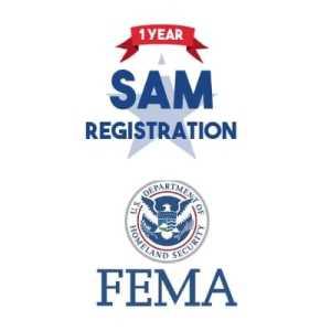 1 Year SAM Registration & FEMA Registration with Capability Statement